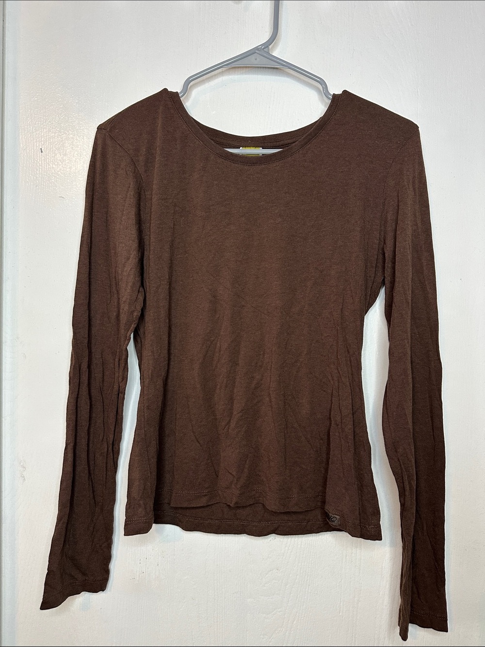 ONNO women’s bamboo Brown Long-Sleeve T-shirt